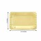 10 Gold 6" Rectangular Mini Paper Serving Trays Scalloped Design Party Supplies